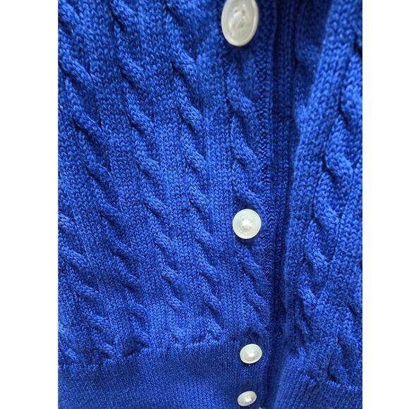 Polo Ralph Lauren Big Girls Mini Cable Cardigan Size 5 - Picture 5 of 6